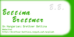 bettina brettner business card